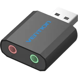 Внешняя звуковая карта Vention USB Черная Vention VAB-S17-B Vention