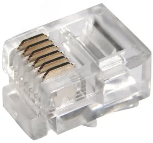 Разъем телефонный UTP, RJ-12 (6P6C), CAT 3 05-1013 Rexant