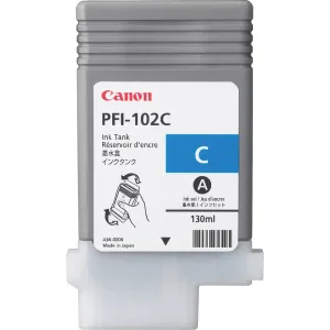 Картридж струйный Canon PFI-102C (0896B001) голубой (130 мл.) для Canon imagePROGRAF iPF605, iPF610., iPF650, iPF655, iPF710, iPF750, iPF755, LP17, iPF510 Canon