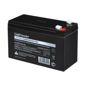 Аккумулятор свинцово-кислотный GoPower LA-1270/security 12V 7Ah клеммы T1/ F1 (1/5) GoPower 00-00021454 GoPower