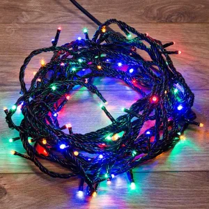 Гирлянда светодиодная "Твинкл Лайт" 20м 200LED мультиколор 20Вт 220-240В IP65 8 режимов провод ПВХ черн. (контроллер не в компл.) 303-149 NEON-NIGHT