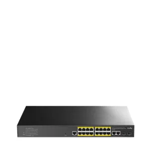 Коммутатор Cudy GS2018PS2-200W, 16×1 Гбит/с, 2×1 Гбит/с SFP, управляемый CUDY