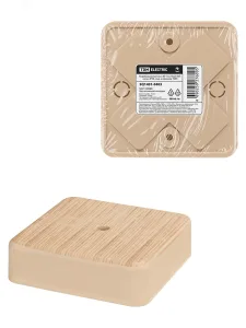 Коробка распаячная КР 75х75х20 ОП сосна IP40, инд. штрихкод SQ1401-0403 TDM ELECTRIC