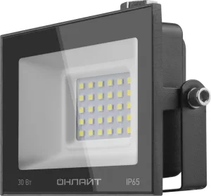 Прожектор светодиодный 71 658 OFL-30-6K-BL-IP65-LED 30Вт 6000К IP65 2400лм черн. 71658 Онлайт