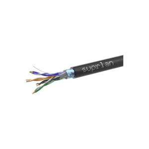 Кабель информационный Suprlan Standard 01-1028-1, кат.5E FTP 4 парыX24AWG, PE внешний 305м, черный SUPRLAN