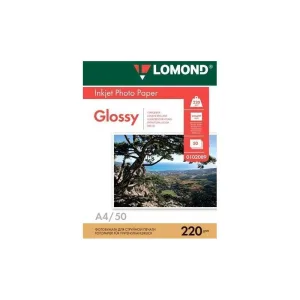 Фотобумага Lomond Двусторонняя глянцеваяA4/220/50л. Lomond