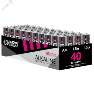 Элемент питания LR 6 (AA) алкалиновая уп. 40 шт. Alkaline Pack-40 5023017 Jazzway