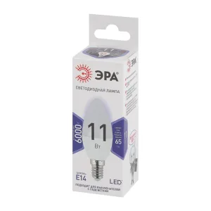 Лампа светодиодная ЭРА Б0032984 STD LED B35-11W-860-E14 11 Вт свеча холодный дневной свет Эра