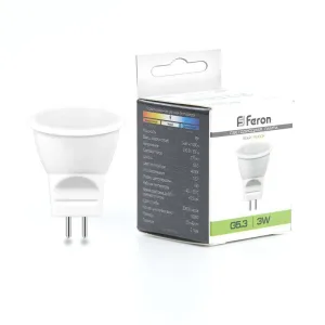 Лампа светодиодная LB-271 3Вт MR11 4000К G5.3 230В FERON 25552 НПР Светотехника