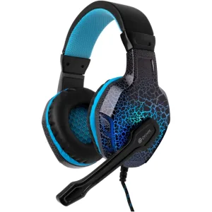 Наушники с микрофоном Oklick HS-L400G ZEUS черный/синий 2.2м мониторные оголовье (359480) Oklick