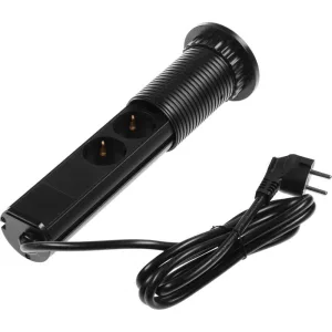 Сетевой разветвитель Premier 3R USB 1.8м (3 розетки) черный (коробка) PREMIER