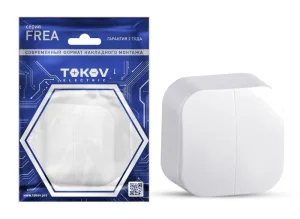 Выключатель 2-кл. ОП Frea 10А IP20 250В АБС-пластик бел. TKE-FR-V2-C01 TOKOV ELECTRIC